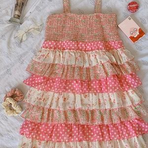 Pink Ruffle Dress